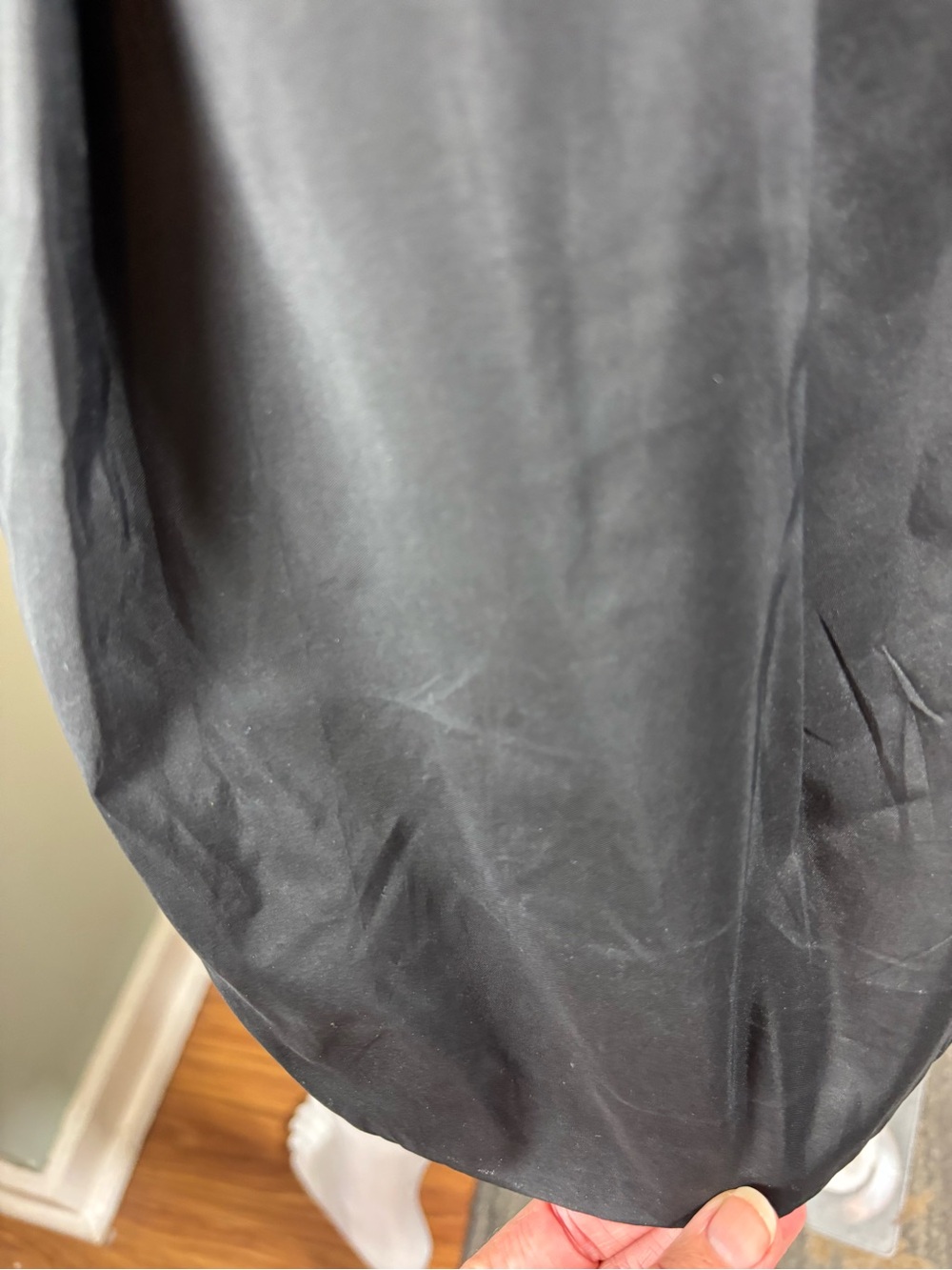 VTG Y2K Kenzo Silk Taffeta Sweater Black Mini Dress Floral Embroidered Appliqué - Picture 13 of 16